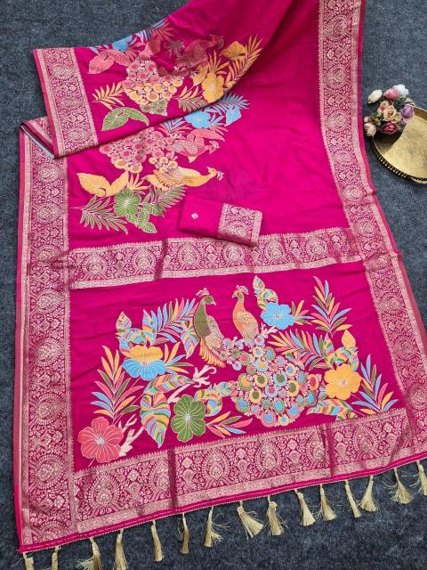 Akshara banarasi khadi silk saree wholesale market